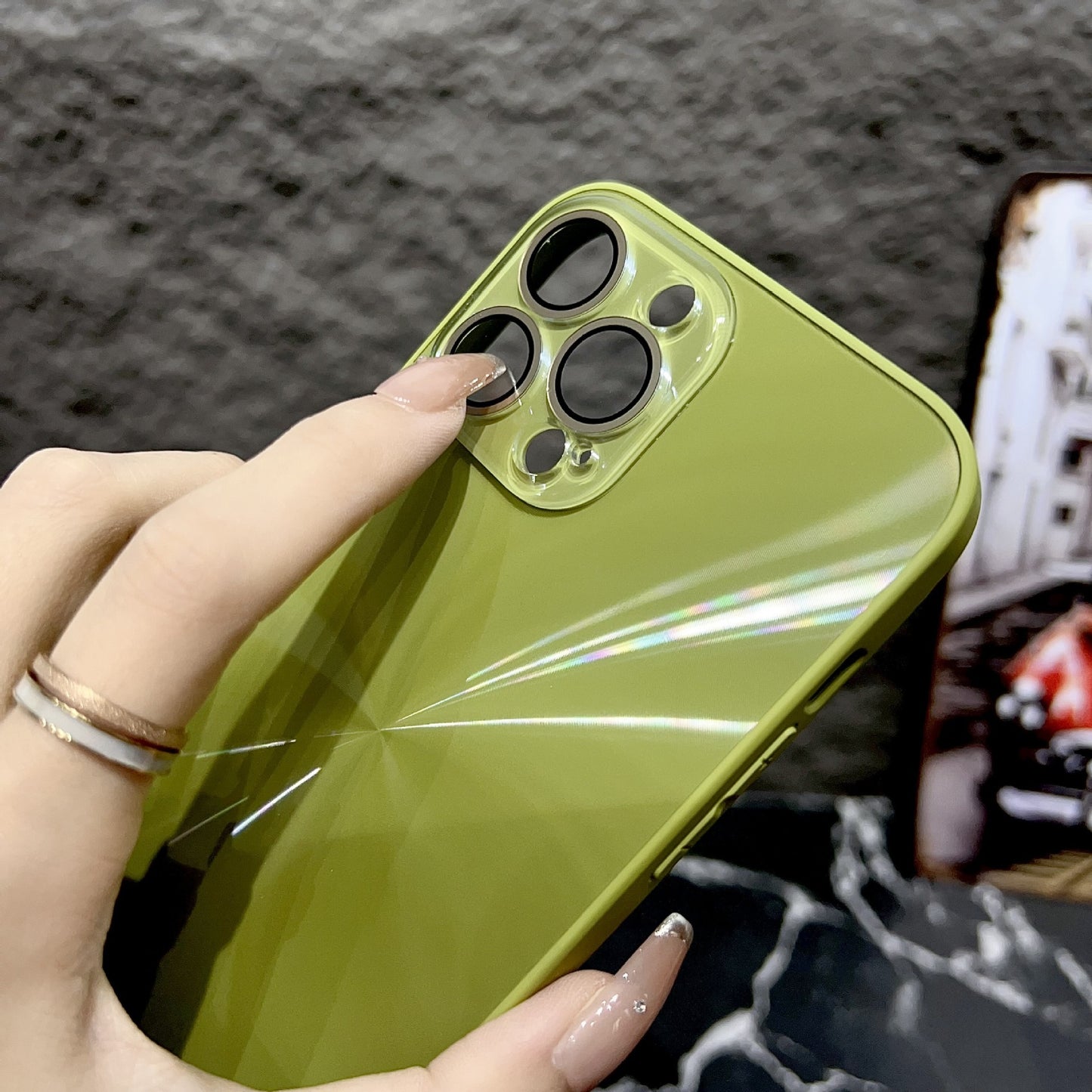 Phone Case Crystal Glass Lens Protector